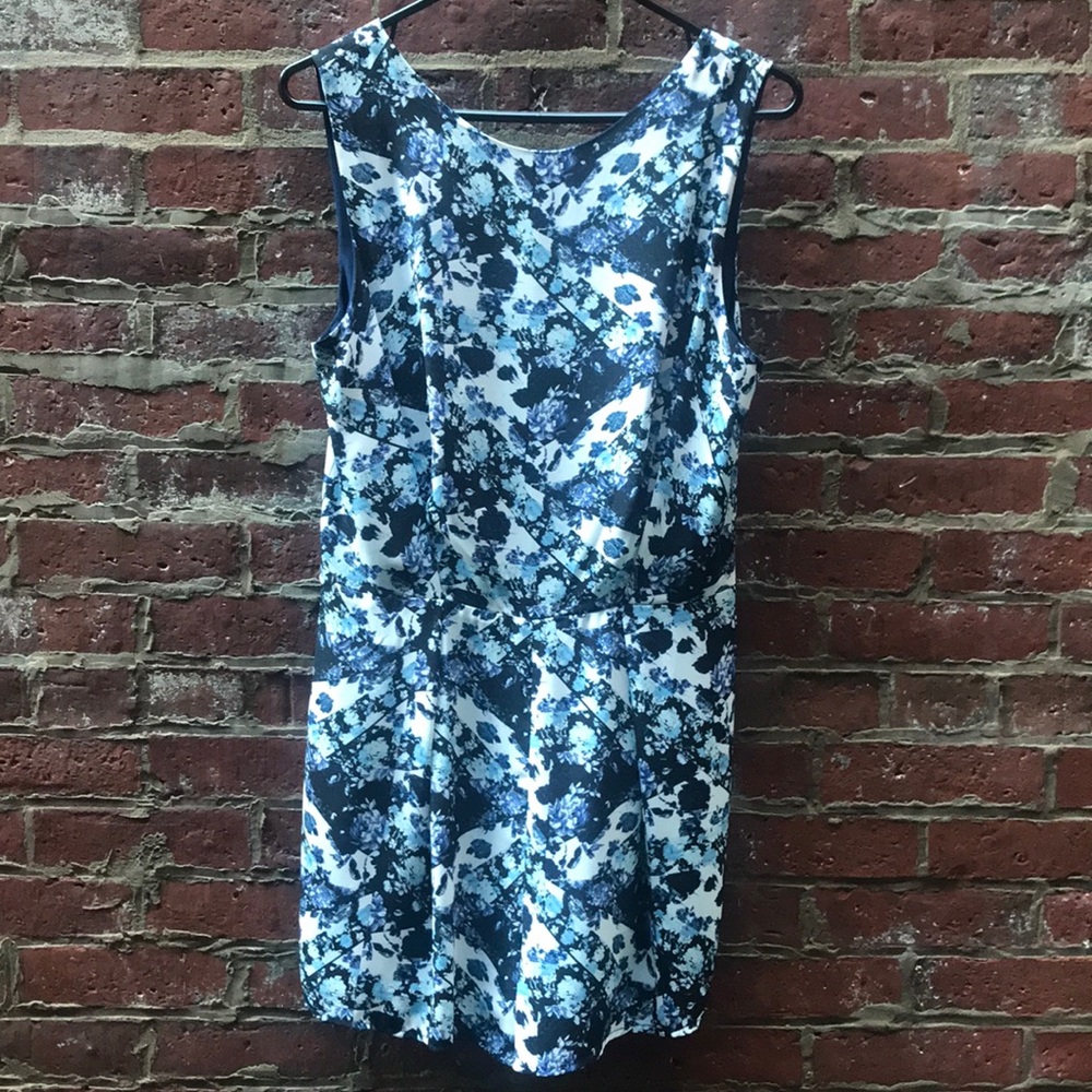 Blue floral Romper